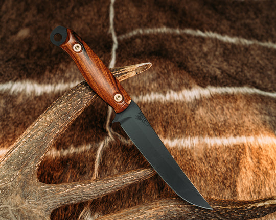 Crow Breakdown- Desert Ironwood, Armor Black Cerakote, Brass Allen Bolts, Smooth Grip