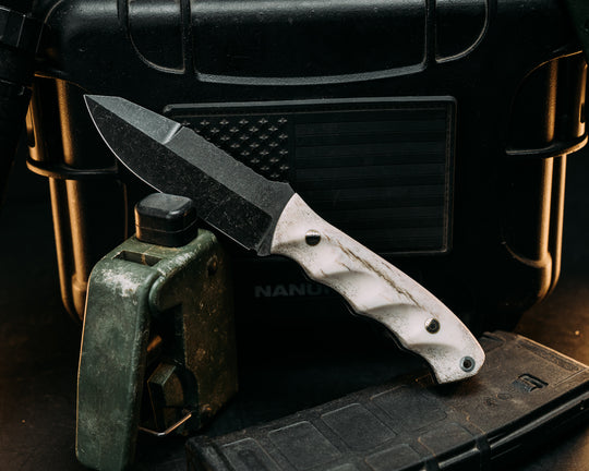 Disaster Jr Gen 3 - Elk Antler, Mosaic Pins, Textured Grip