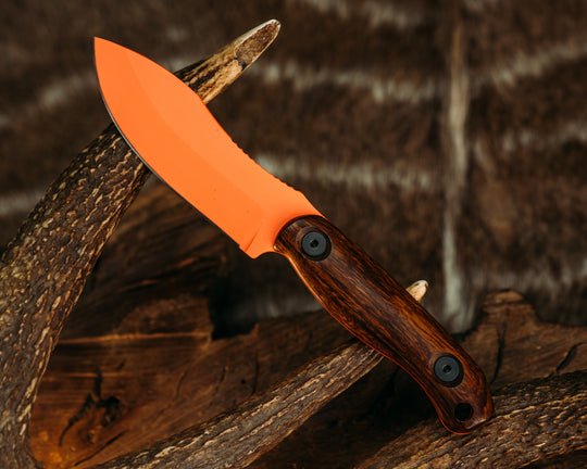 Skinner Jr- Desert Ironwood, Hunter Orange Cerakote, Allen Bolts, Smooth Grip
