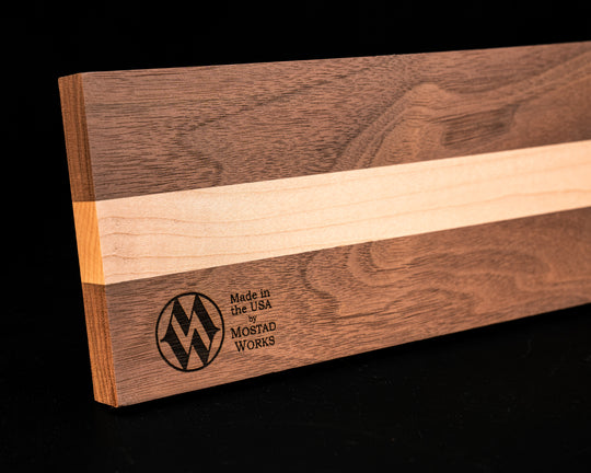 Tomahawk/hatchet Stand - Walnut with Maple Stripe