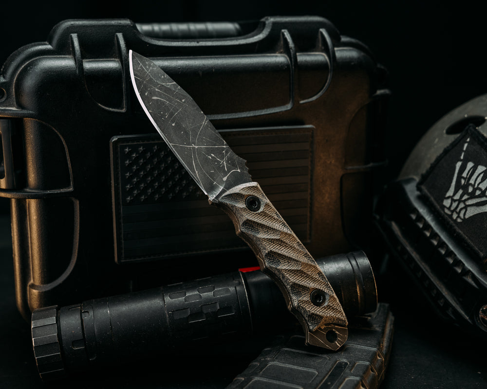 Disaster Jr- OD Green G10/Black G10, Allen Bolts, Textured Grip