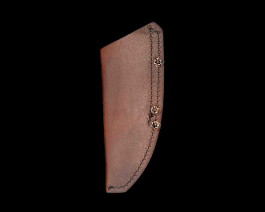 Tan Leather Compression Sheath with Clip- For Jr Series and Smaller
