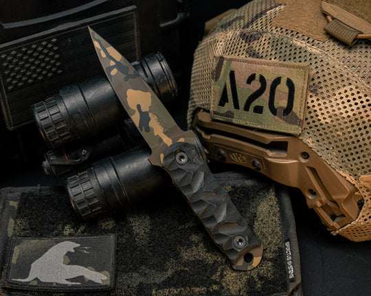 Combat Dagger- Black G10, M81 Cerakote, Allen Bolts, Textured Grip