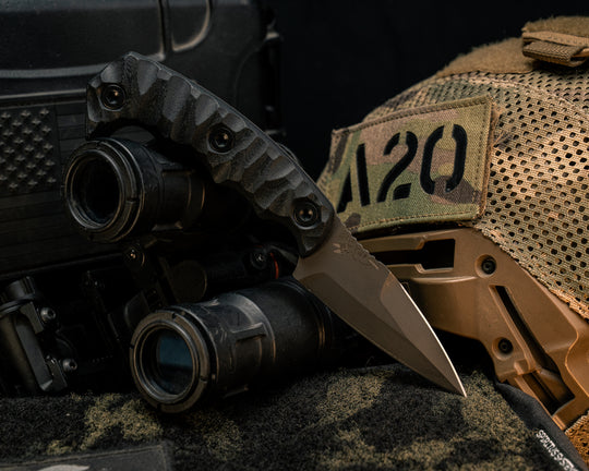 3" HUMINT - Black G10, Allen Bolts, Textured Grip