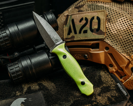 Pulse Checker- Spring Green Glass Fiber Composite, CF Pins, Textured Grip