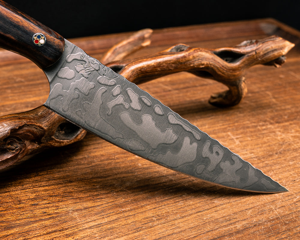 Chef Set- Desert Ironwood, Patriot Mosaic Pins, Smooth Grip