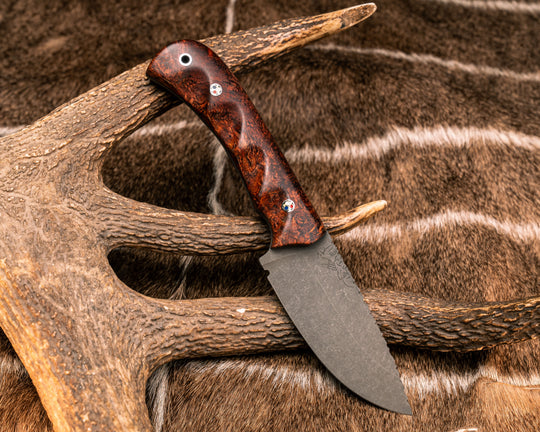 Cavner- Amboyna Burl, Patriot Mosaic Pins, Aluminum Lanyard Pin, Textured Grip