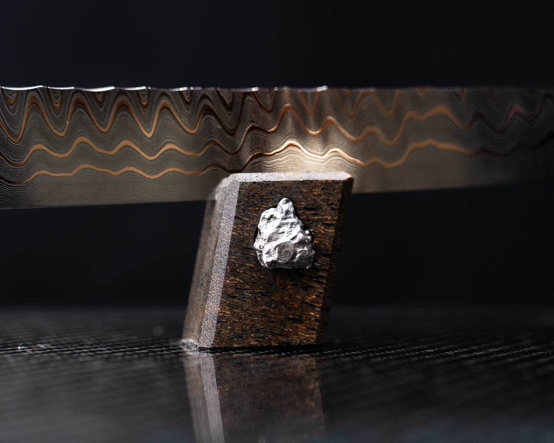 Half Face Blades X Grey Blades Giveaway-Baker Forge Firestorm Ladder CopperMai-Meteorite Bolster, Copper Dark Matter Carbon, Black G10, Copper Pin Striping, Dinosaur Bone Split, Mammoth Bone, Meteorite Rock Inlay