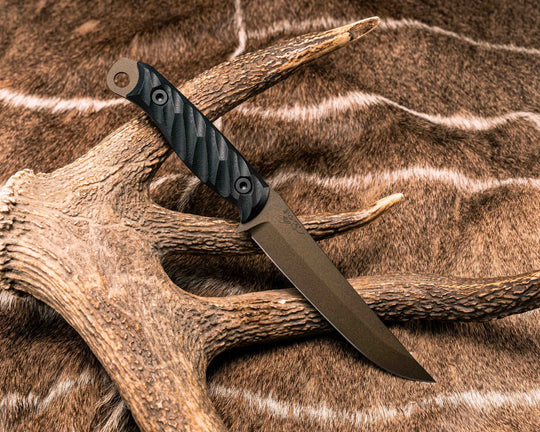Crow Breakdown - Black G10, Midnight Bronze Cerakote, Allen Bolts, Textured Grip