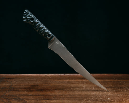 Large Filet- Black G10, Allen Bolts, Textured Grip