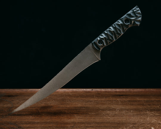 Large Filet- Black G10, Allen Bolts, Textured Grip