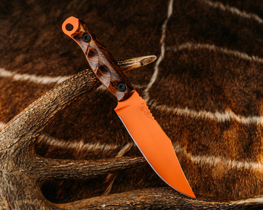 Crow Scout - Desert Ironwood, Hunter Orange Cerakote, Allen Bolts, Textured Grip