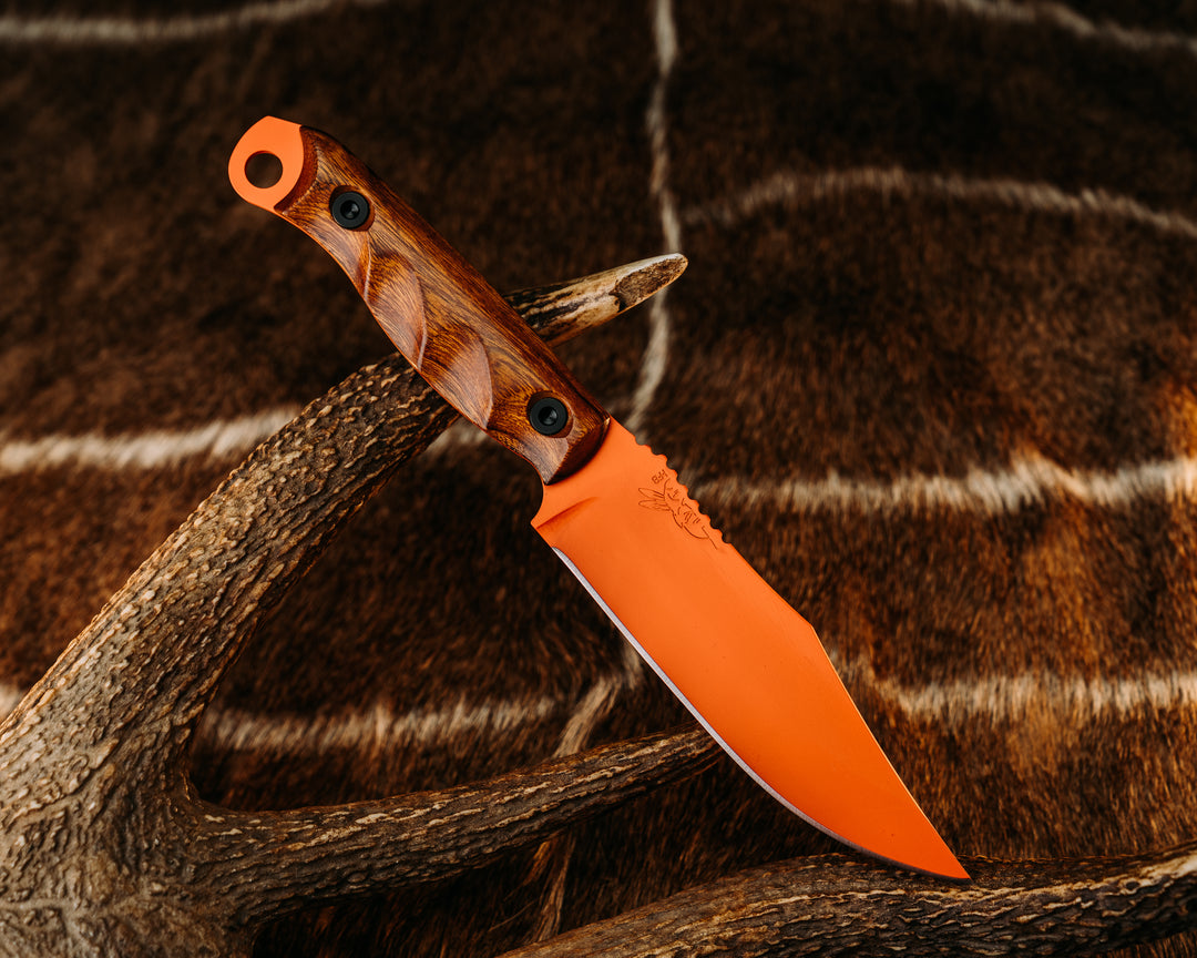 Crow Scout - Desert Ironwood, Hunter Orange Cerakote, Allen Bolts, Textured Grip