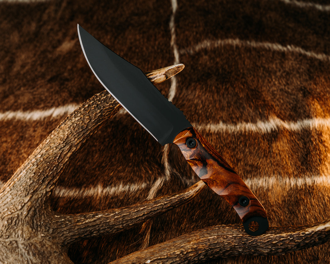Crow Scout - Desert Ironwood, Armor Black Cerakote, Allen Bolts, Textured Grip