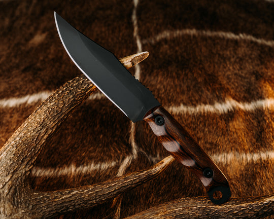 Crow Scout - Desert Ironwood, Armor Black Cerakote, Allen Bolts, Textured Grip