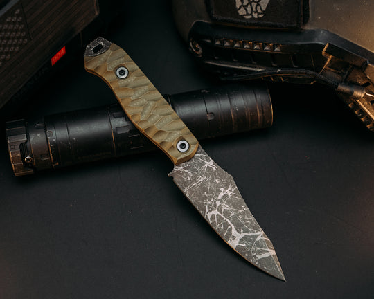 Field Knife Jr- OD Green G10, Allen Bolts, Chaos Grip