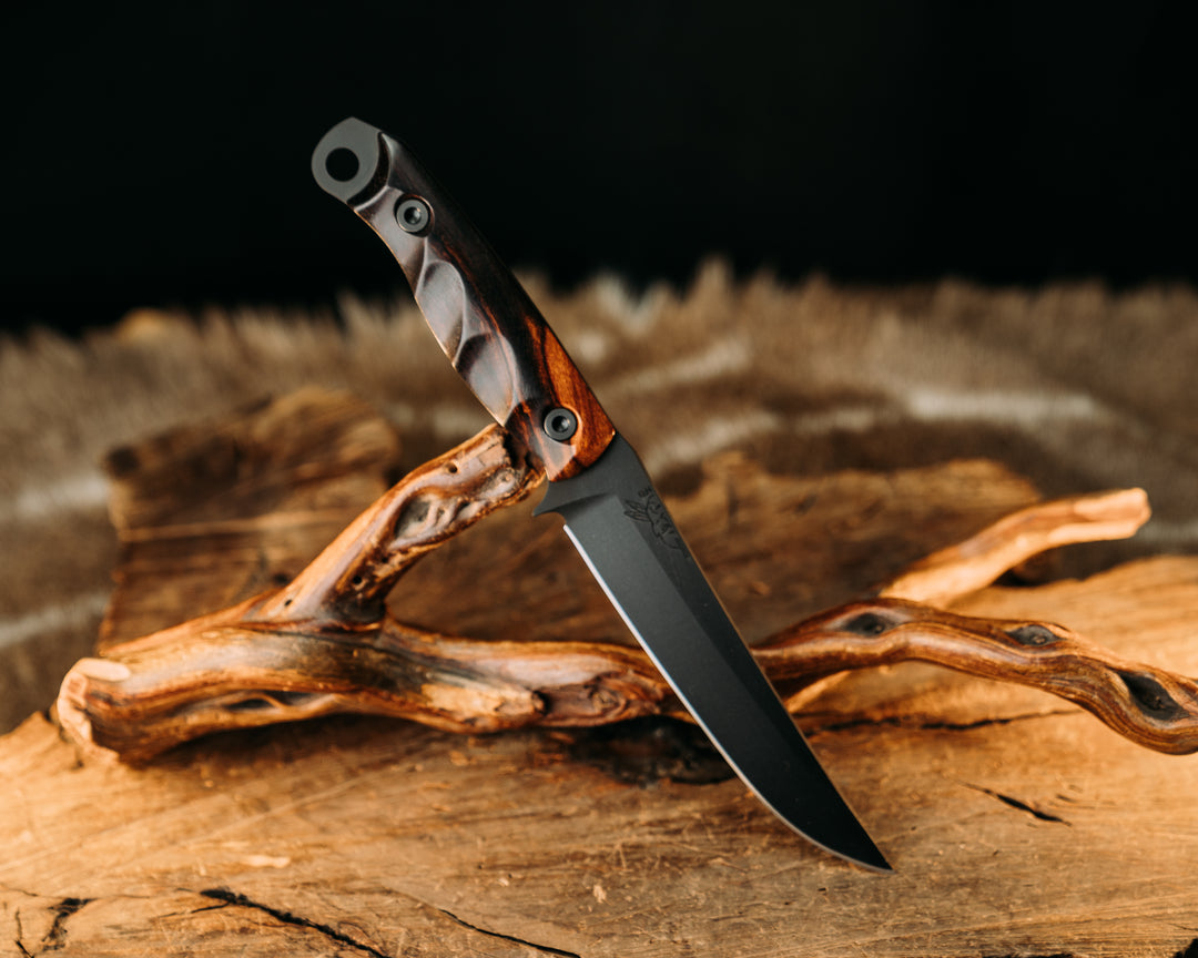 Crow Breakdown- Desert Ironwood, Armor Black Cerakote, Allen Bolts, Textured Grip