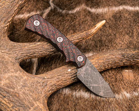 Beef Harpoon Back Country- Lava Flow FAT Carbon, Ti Torx Bolts, Textured Grip