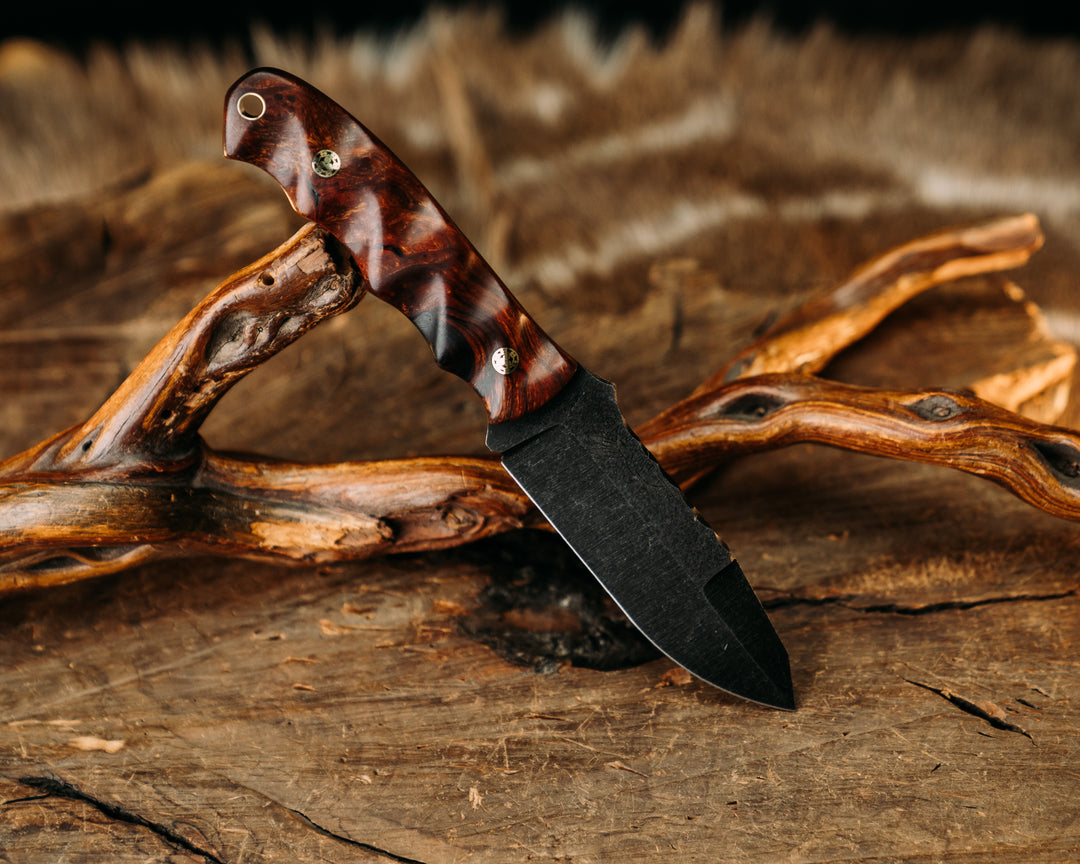 Disaster Jr Gen 3 (.16") - Desert Ironwood, Mosaic Pins, Brass Lanyard Pin, Textured Grip.