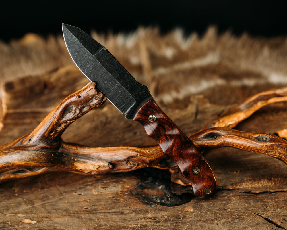 Disaster Jr Gen 3 (.16") - Desert Ironwood, Mosaic Pins, Brass Lanyard Pin, Textured Grip.