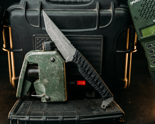 SHAW SHIV x HFB - Black Paracord Wrap
