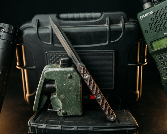 OSS Spike -  Copper Camo Carbon, Ti Torx Bolts, Textured Grip
