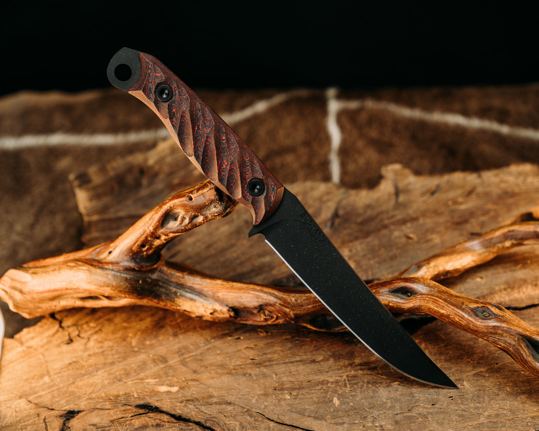 Crow Breakdown- Lava Flow Carbon, Armor Black Cerakote, Allen Bolts, Textured Grip