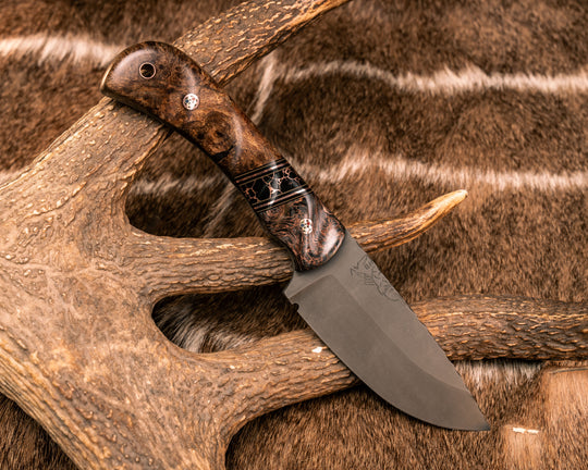 Cavner- Copper Dark Matter Carbon, Black G10, OD Green G10 and Copper Pin Striping, Black with Copper Web Tru-stone Split, Mesquite, Patriot Mosaic Pins, Copper Lanyard Pin, Textured Grip