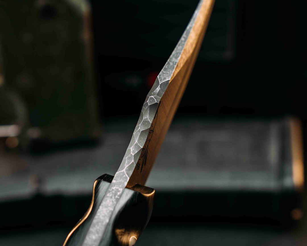 Red Cloud- Compound Grind- Forged Carbon, Glow Hollow Pins, Textured Grip