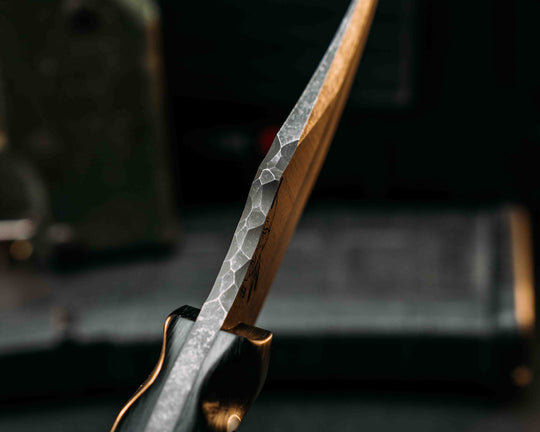 Red Cloud- Compound Grind- Forged Carbon, Glow Hollow Pins, Textured Grip