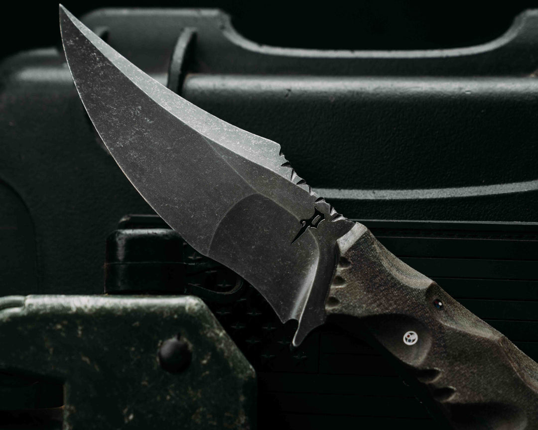 War Pig- HFB X Dire Pacific- Crye Precision Multicam Cammie Micarta, Textured Grip