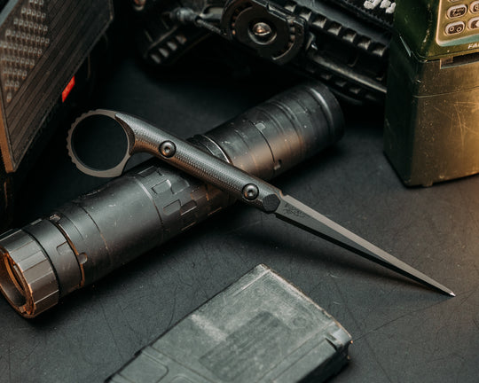 Ring Cardiac Spike- Black G10, Armor Black Cerakote, Allen Bolts, Smooth Grip