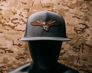 Eagle and Skull snap back Trucker Hat