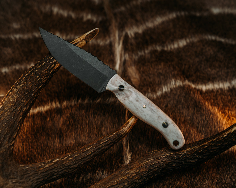Crow Scalper - Mosaic Pins, Brass Lanyard Pin, Contoured Grip.