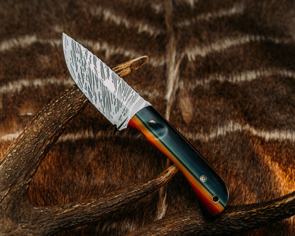 Cavner - Vintage Especial Mexican Blanket G-Carta, Mosaic Pins, Brass Lanyard Pin, Contoured Grip.