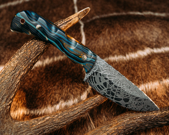 Cavner - Starry Night 1 G-Carta, Mosaic Pins, Copper Lanyard Pin, Textured Grip.