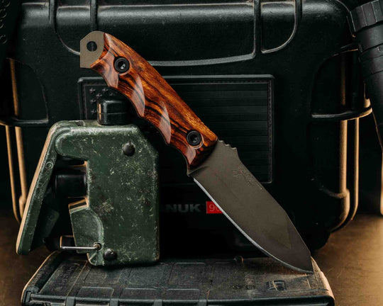 Disaster Jr- Desert Ironwood, Midnight Bronze Cerakote, Allen Bolts, Textured Grip