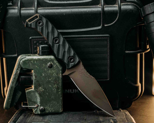 Ishi - Black G10, Midnight Bronze Cerakote, Allen Bolts, Textured Grip