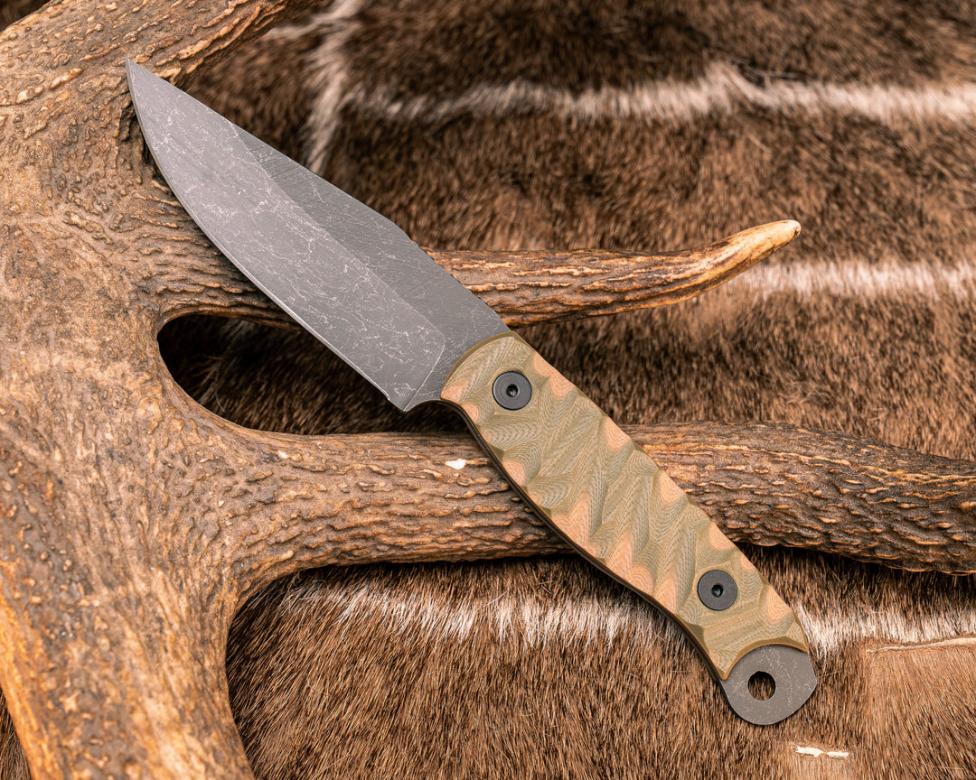 Crow Scalper- OD Green/Coyote G10, Allen Bolts, Textured Grip