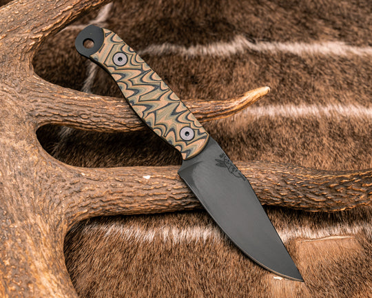 Crow Scalper- Multicam G10, Armor Black Cerakote, Allen Bolts, Textured Grip