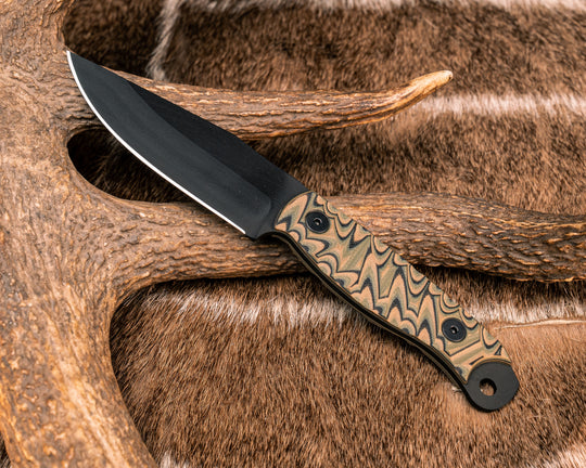 Crow Scalper- Multicam G10, Armor Black Cerakote, Allen Bolts, Textured Grip