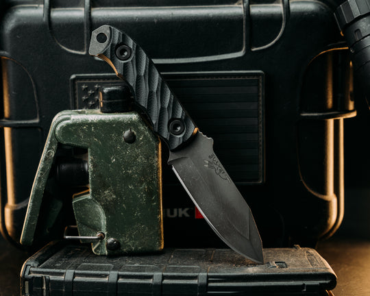 Disaster Cub- Black G10, Allen Bolts, Textured Grip