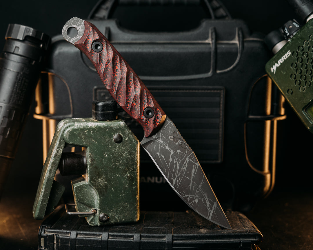 Crow Jr- Lava Flow FAT Carbon, Allen Bolts, Textured Grip
