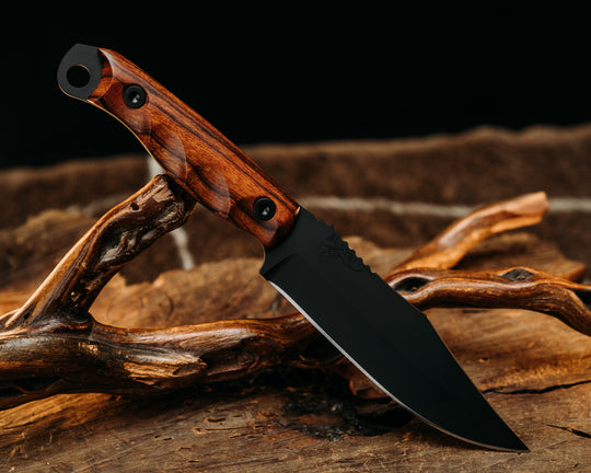 Crow Scout - Desert Ironwood, Armor Black Cerakote, Allen Bolts, Textured Grip