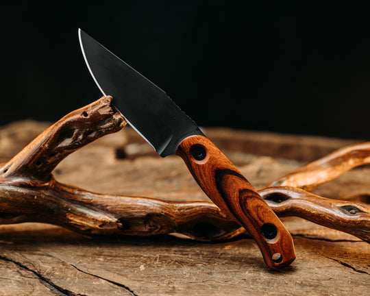 Feather Light- Desert Ironwood, Armor Black Cerakote, Allen Bolts, Smooth Grip