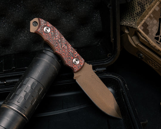 Disaster Cub - Lava Flow FAT Carbon, Midnight Bronze Cerakote, Ti Allen Bolts, Textured Grip
