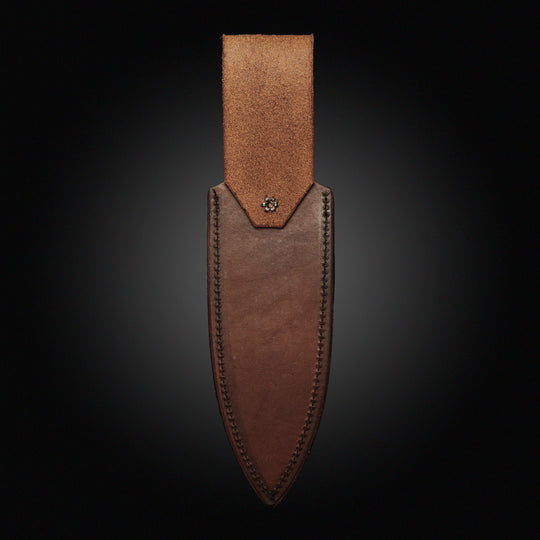 Drop leg SHEATH (large), tan leather belt loop carry,