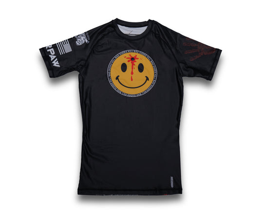 KBD x HFB Rash Guard - Black, Short Sleeve, Warpaw Wine, Canoe Club USA.