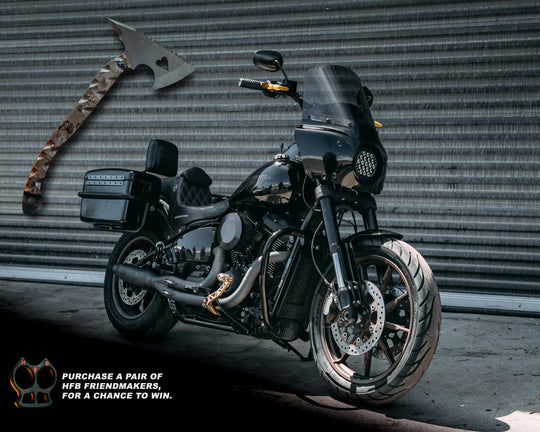 SD Customs 2020 Harley Davidson FXLRS & One-Off XL Bleeding Heart Hawk Giveaway - Half Face Blades Composite “Friendmaker”