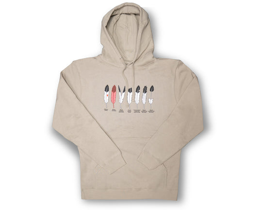 Feathers Of A Warrior Hoodie - Sand Tan